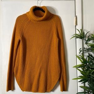Silence + noise Turtle neck cable knit sweater